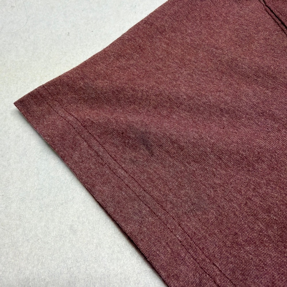 Dickies Pocket T-Shirt Mens XL Burgundy Heather Short Sleeve Boxy Fit Workwear - Picture 3 of 9